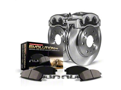 PowerStop Z17 Evolution Plus Brake Rotor, Pad and Caliper Kit; Front (18-25 Jeep Wrangler JL w/ 342mm Solid Rear Rotors)