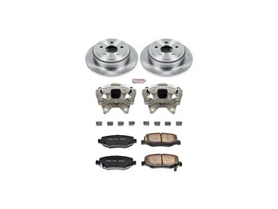 PowerStop Z17 Evolution Plus Brake Rotor, Pad and Caliper Kit; Rear (07-18 Jeep Wrangler JK)