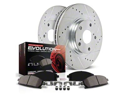 PowerStop Z23 Evolution Sport Brake Rotor and Pad Kit; Rear (07-18 Jeep Wrangler JK)