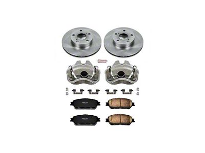 PowerStop OE Replacement 5-Lug Brake Rotor, Pad and Caliper Kit; Front (05-15 Tacoma)