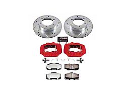 PowerStop Z36 Extreme Truck and Tow 6-Lug Brake Rotor, Pad and Caliper Kit; Front (95-04 Tacoma w/o VDC)