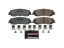 PowerStop Z36 Truck and Tow Carbon-Fiber Ceramic Brake Pads with Hardware Kit; Rear Pair (24-26 Tacoma)