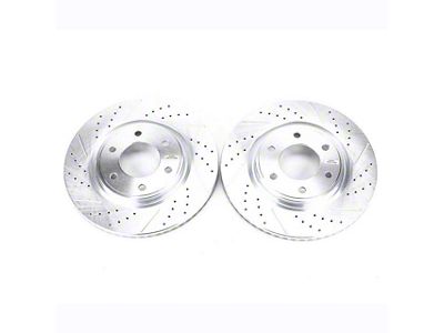 PowerStop Evolution Cross-Drilled and Slotted 6-Lug Rotors; Front Pair (08-24 Titan)
