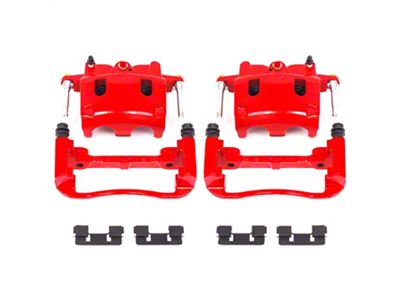 PowerStop Performance Front Brake Calipers; Red (04-07 Titan)