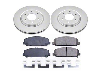PowerStop Z17 Evolution Plus 6-Lug Brake Rotor and Pad Kit; Front (08-10 Titan)