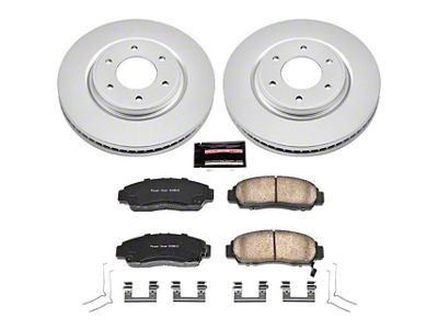 PowerStop Z17 Evolution Plus 6-Lug Brake Rotor and Pad Kit; Front (11-24 Titan)
