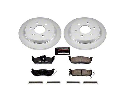 PowerStop Z17 Evolution Plus 6-Lug Brake Rotor and Pad Kit; Rear (04-15 Titan)