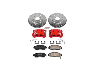 PowerStop Z23 Evolution Sport 6-Lug Brake Rotor, Pad and Caliper Kit; Front (11-24 Titan)