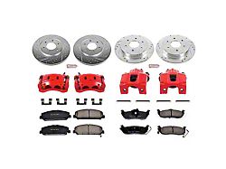 PowerStop Z23 Evolution Sport 6-Lug Brake Rotor, Pad and Caliper Kit; Front and Rear (08-10 Titan)