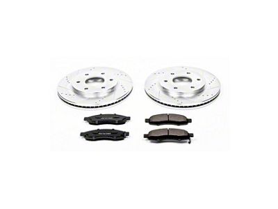 PowerStop Z23 Evolution Sport 6-Lug Brake Rotor and Pad Kit; Front (04-3/05 Titan)
