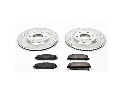PowerStop Z23 Evolution Sport 6-Lug Brake Rotor and Pad Kit; Front (08-10 Titan)