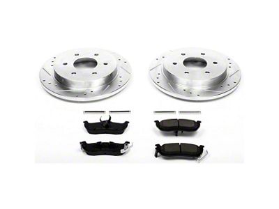 PowerStop Z23 Evolution Sport 6-Lug Brake Rotor and Pad Kit; Rear (04-15 Titan)