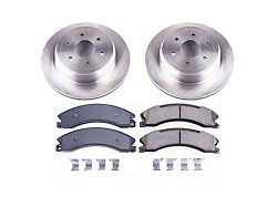 PowerStop OE Replacement 6-Lug Brake Rotor and Pad Kit; Rear (16-24 Titan XD)