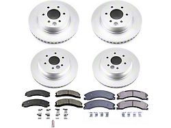 PowerStop Z17 Evolution Plus 6-Lug Brake Rotor and Pad Kit; Front and Rear (16-24 Titan XD)