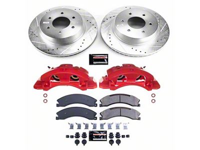 PowerStop Z23 Evolution Sport 6-Lug Brake Rotor, Pad and Caliper Kit; Front (16-24 Titan XD)