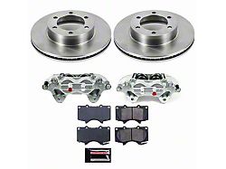 PowerStop OE Replacement 6-Lug Brake Rotor, Pad and Caliper Kit; Front (00-02 Tundra w/ 13WL Front Caliper Casting; 03-06 Tundra)