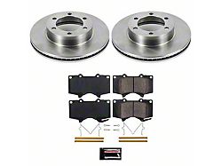 PowerStop OE Replacement 6-Lug Brake Rotor and Pad Kit; Front (00-02 Tundra w/ 13WL Front Caliper Casting; 03-06 Tundra)