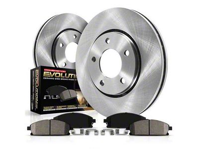 PowerStop OE Replacement 6-Lug Brake Rotor and Pad Kit; Rear (22-26 Tundra)