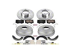 PowerStop Z23 Evolution Sport 6-Lug Brake Rotor, Drum and Pad Kit; Front and Rear (Late 03-06 Tundra)