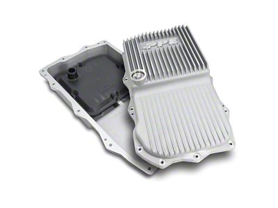 PPE Heavy-Duty Cast Aluminum Deep Transmission Pan; Raw (20-25 3.0L EcoDiesel Jeep Gladiator JT w/ Automatic Transmission)