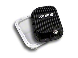 PPE Heavy-Duty Cast Aluminum Engine Oil Pan; Black (20-25 3.6L Jeep Gladiator JT)