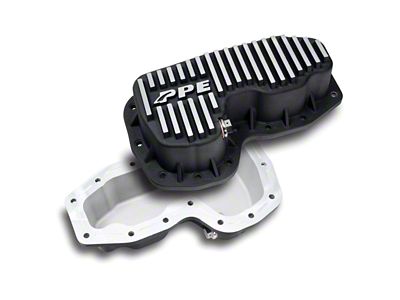 PPE Heavy-Duty Cast Aluminum Engine Oil Pan; Brushed (11-25 3.6L Jeep Grand Cherokee WK2 & WL)