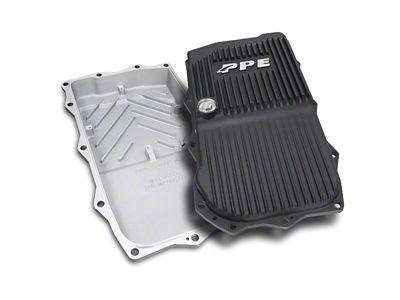 PPE Heavy-Duty Cast Aluminum Transmission Pan; Black (12-21 Jeep Grand Cherokee WK2 w/ 8HP70 Transmission)