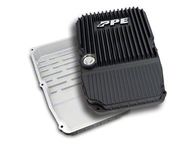 PPE Heavy-Duty Cast Aluminum Transmission Pan; Black (05-13 Jeep Grand Cherokee WK & WK2 w/o 8HP70 Transmission)