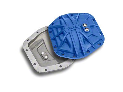 PPE Dana M186 Heavy-Duty Nodular Iron Differential Cover; Blue (18-25 Jeep Wrangler JL, Excluding Rubicon)