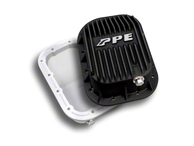 PPE Heavy-Duty Cast Aluminum Engine Oil Pan; Black (18-25 3.6L Jeep Wrangler JL)