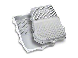 PPE Heavy-Duty Cast Aluminum Transmission Oil Pan; Raw (18-26 2.0L or 3.0L EcoDiesel Jeep Wrangler JL w/ Automatic Transmission)