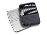 PPE Heavy-Duty Cast Aluminum Transmission Pan; Brushed (12-18 3.6L Jeep Wrangler JK w/ Automatic Transmission)