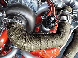 PPE Titanium Exhaust Wrap; 15-Foot x 2-Inch (Universal; Some Adaptation May Be Required)