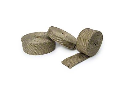 PPE Titanium Exhaust Wrap; 50-Foot x 2-Inch (Universal; Some Adaptation May Be Required)