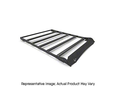 Prinsu 3/4 Roof Rack with Standard Wind Deflector; Grey (10-24 4Runner)