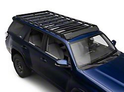 Prinsu Full Roof Rack with Standard Wind Deflector; Black (10-24 4Runner)