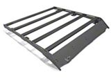 Prinsu Roof Rack with Standard Wind Deflector; Black (05-23 Tacoma Access Cab)