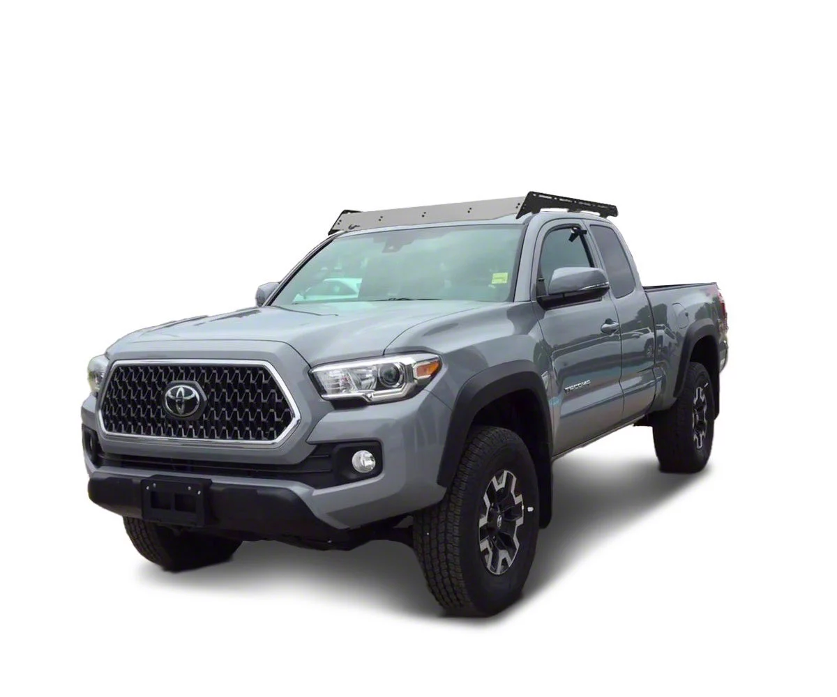 Prinsu Roof Rack with Standard Wind Deflector Grey 05 23 Tacoma Access Cab