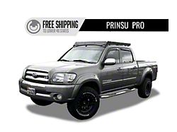Prinsu Pro Roof Rack with Standard Wind Deflector; Black (04-06 Tundra Double Cab)