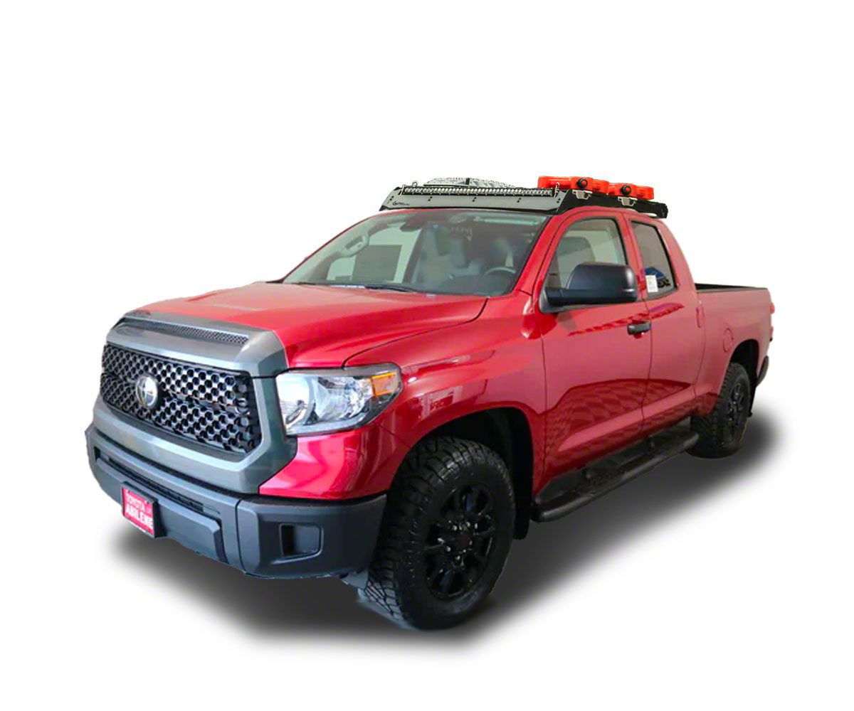 Prinsu Tundra Roof Rack with 50Inch LED Light Bar Cutout Wind