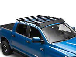 Prinsu Roof Rack with Standard Wind Deflector; Black (07-21 Tundra CrewMax)