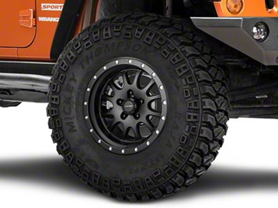 Pro Comp Wheels Syndrome Satin Black Wheel; 17x9; -6mm Offset (07-18 Jeep Wrangler JK)