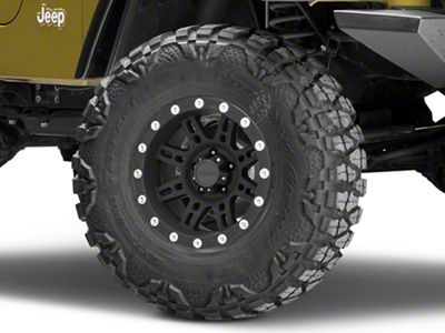 Pro Comp Wheels 31 Series Stryker Matte Black Wheel; 15x8; -19mm Offset (97-06 Jeep Wrangler TJ)