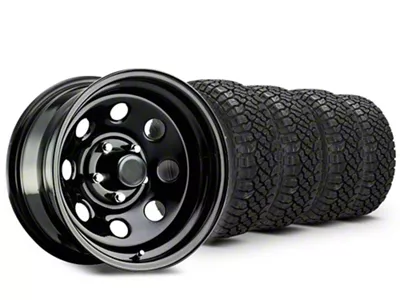 17x9 Pro Comp Rock Crawler Wheel & 33in Kenda All-Terrain KLEVER R/T KR601 Tire Package; Set of 5 (21-25 Bronco, Excluding Raptor)