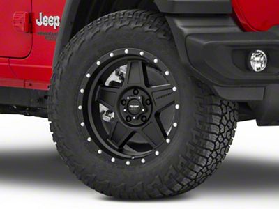 Pro Comp Wheels Predator Satin Black Wheel; 18x9; 0mm Offset (18-25 Jeep Wrangler JL)