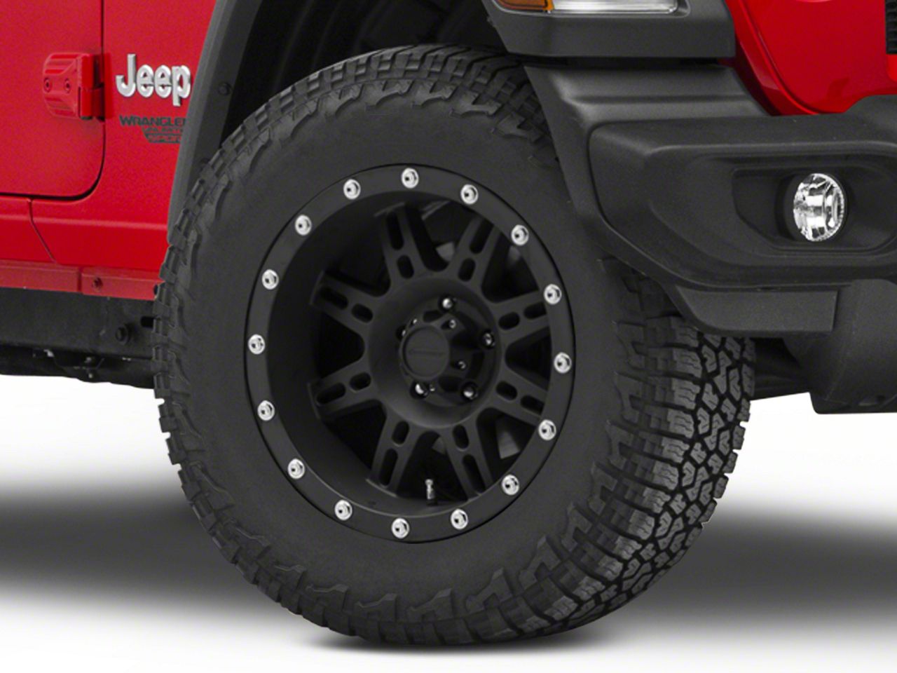切手31 Pro Comp Wheels Jeep Wrangler 31 Series Stryker Matte Black