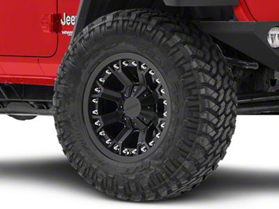 Pro Comp Wheels 33 Series Grid Matte Black Wheel; 17x9; -6mm Offset (18-25 Jeep Wrangler JL)
