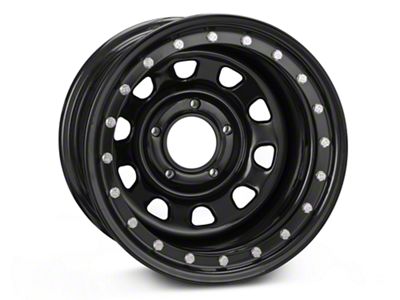 Pro Comp Steel Wheels Street Lock Gloss Black Wheel; 15x10 (18-22 Jeep Wrangler JL)