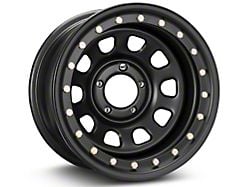Pro Comp Wheels Steel Series 252 Street Lock Flat Black Wheel; 15x8; -19mm Offset (87-95 Jeep Wrangler YJ)
