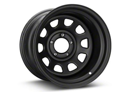 Pro Comp Wheels Steel Series 51 District Flat Black Wheel; 15x10; -44mm Offset (87-95 Jeep Wrangler YJ)